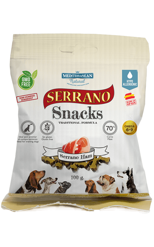 MEDITERRANEAN Snack para Perros de Jamón Serrano 85g